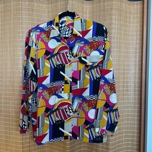 Vintage 80s Kenzo Printed Top